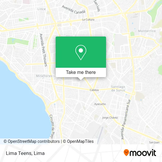 Lima Teens map