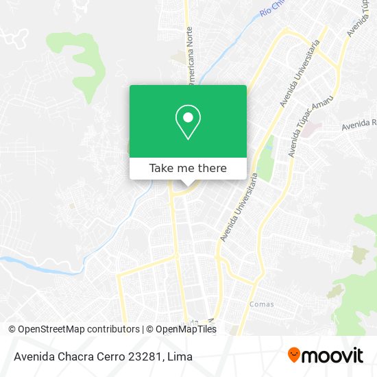 Avenida Chacra Cerro 23281 map