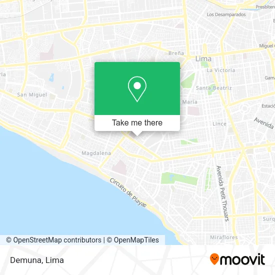 Mapa de Demuna