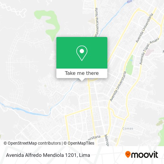 Avenida Alfredo Mendiola 1201 map