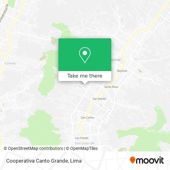 Cooperativa Canto Grande map