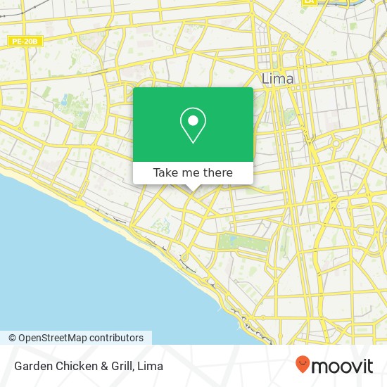 Mapa de Garden Chicken & Grill