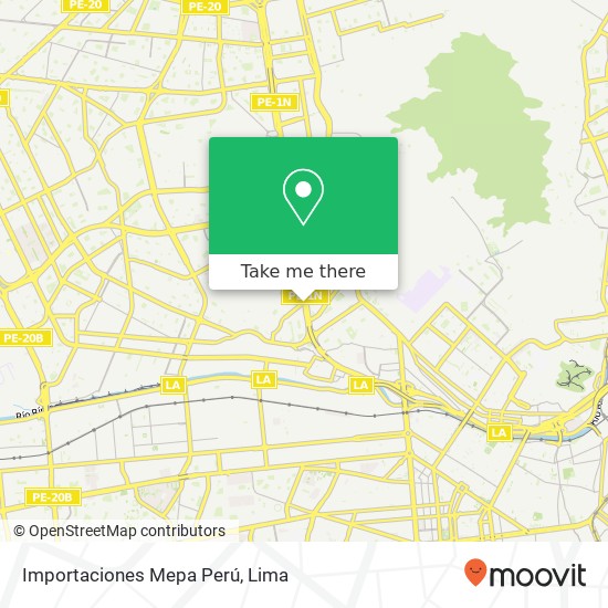 Importaciones Mepa Perú map