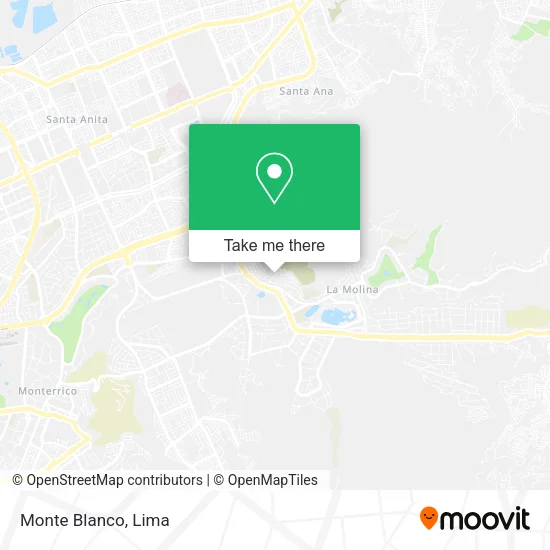 Mapa de Monte Blanco