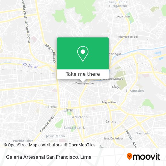 Galería Artesanal San Francisco map
