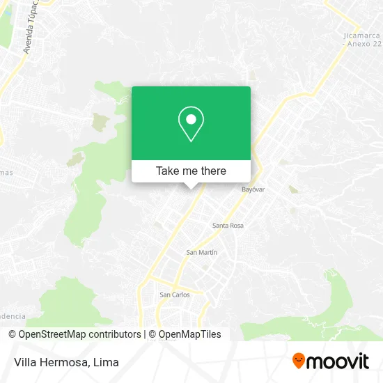Villa Hermosa map
