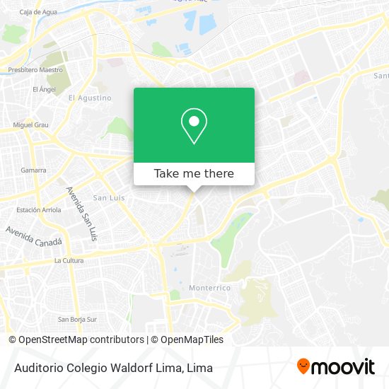 Auditorio Colegio Waldorf Lima map
