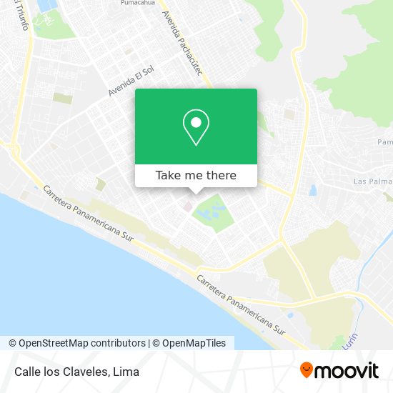 Mapa de Calle los Claveles