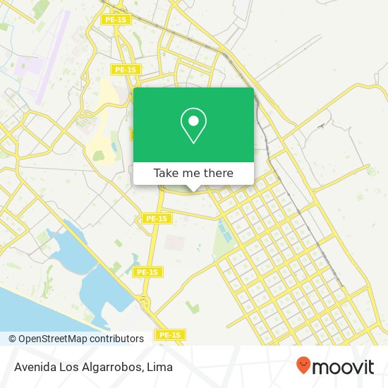 Avenida Los Algarrobos map