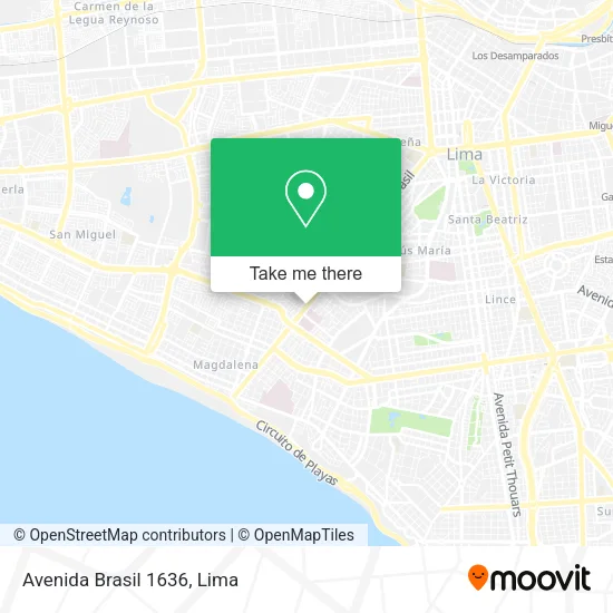Mapa de Avenida Brasil 1636