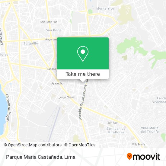 Parque Maria Castañeda map