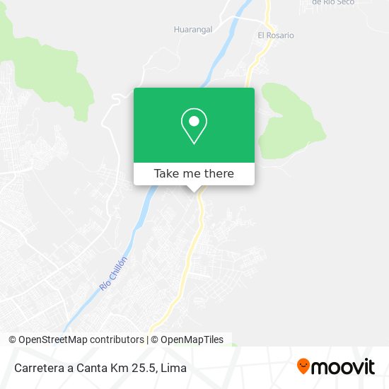 Carretera a Canta Km 25.5 map