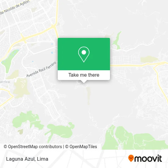 Laguna Azul map