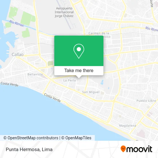 Punta Hermosa map