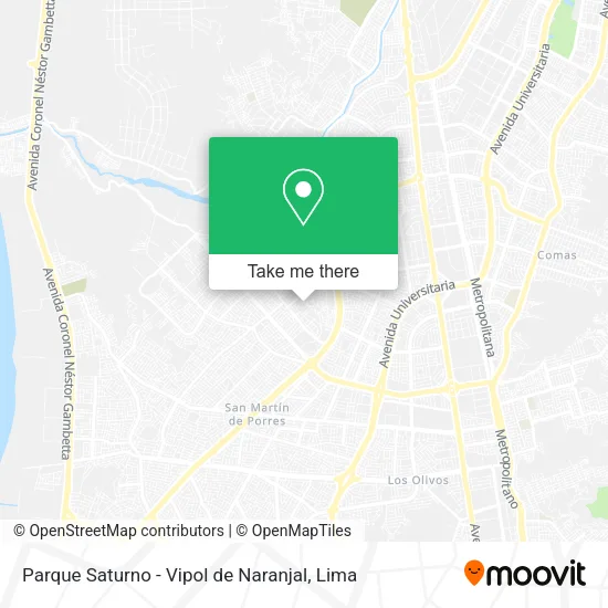 Mapa de Parque Saturno - Vipol de Naranjal