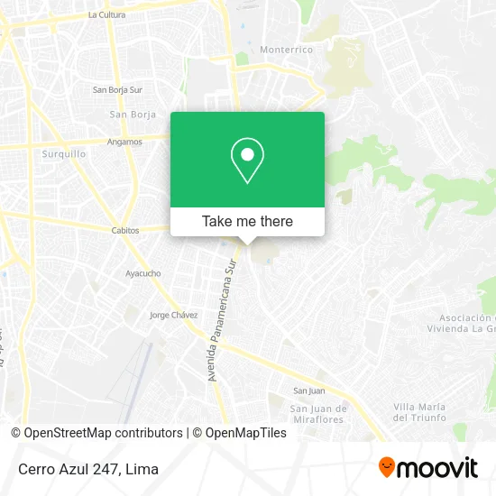 Mapa de Cerro Azul 247