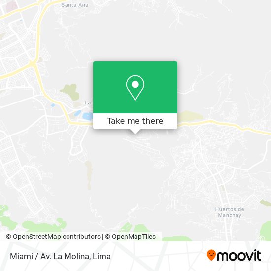 Mapa de Miami / Av. La Molina