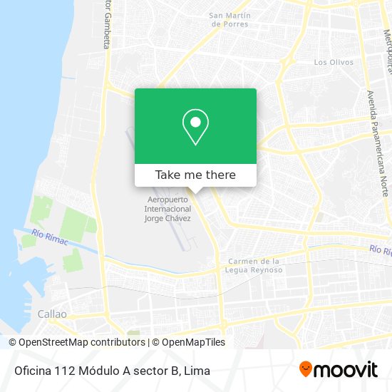 Mapa de Oficina 112 Módulo A sector B