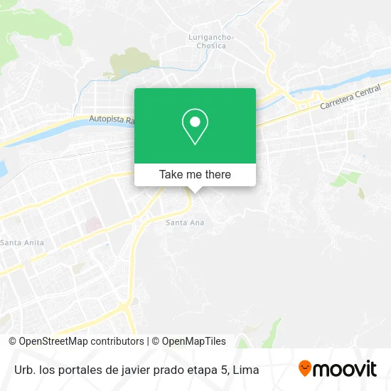 Mapa de Urb. los portales de javier prado etapa 5