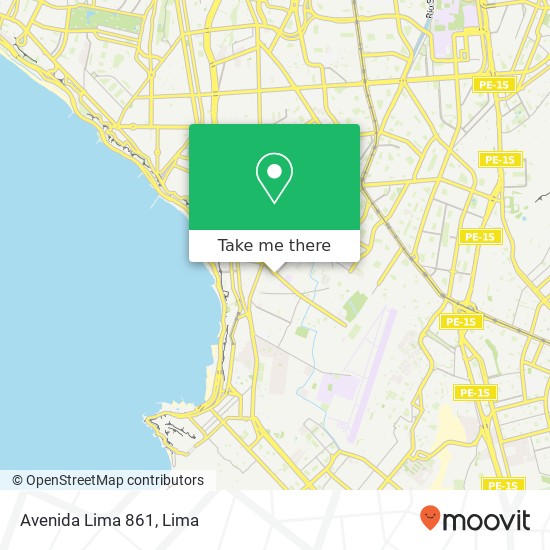 Avenida Lima 861 map