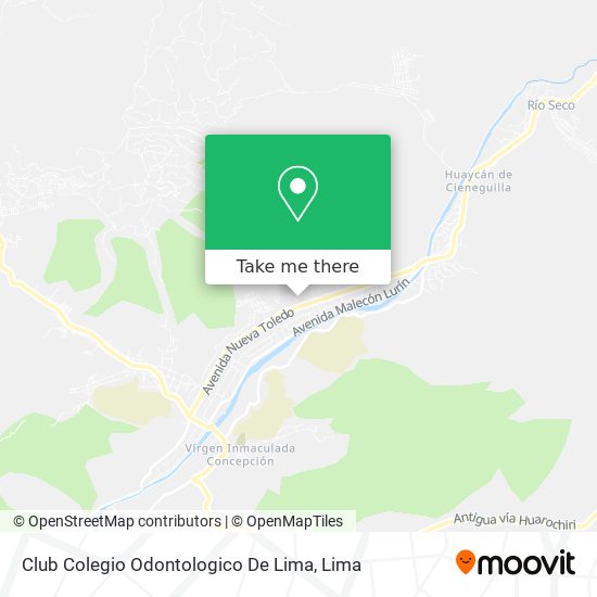 Club Colegio Odontologico De Lima map