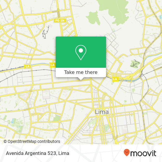 Mapa de Avenida Argentina 523
