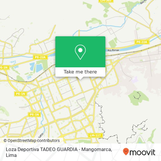 Loza Deportiva TADEO GUARDIA - Mangomarca map