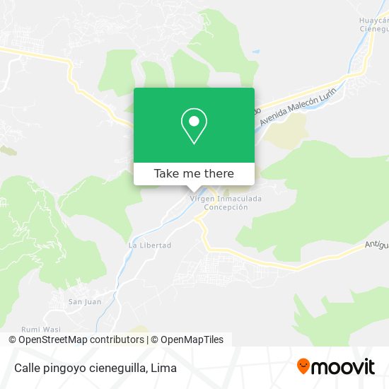 Calle pingoyo cieneguilla map