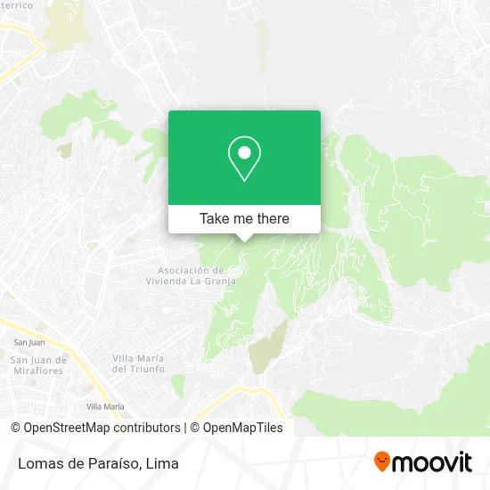 Lomas de Paraíso map