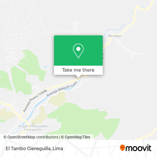 El Tambo Cieneguilla map