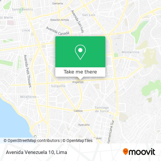 Avenida Venezuela 10 map