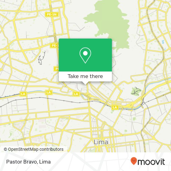 Pastor Bravo map