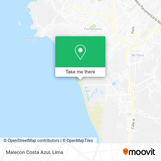 Malecon Costa Azul map