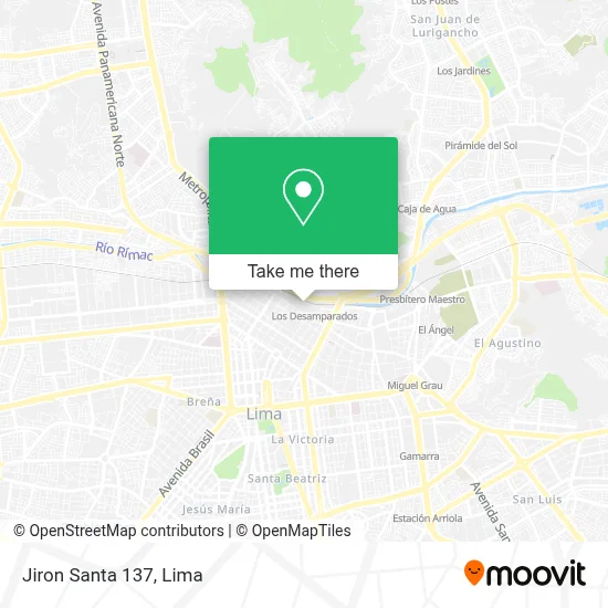 Jiron Santa 137 map