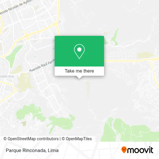 Parque Rinconada map