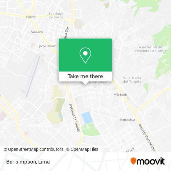 Bar simpson map