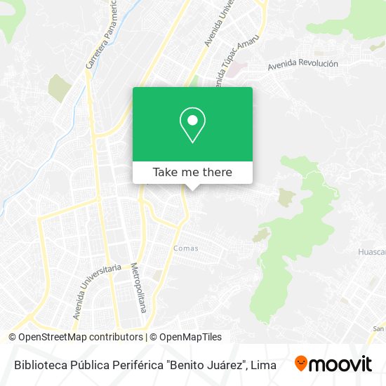 Biblioteca Pública Periférica "Benito Juárez" map