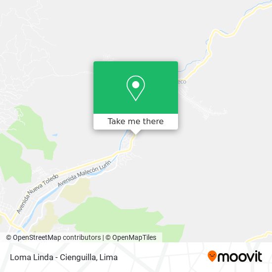 Mapa de Loma Linda - Cienguilla