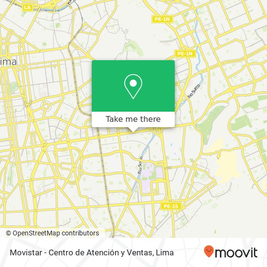 Mapa de Movistar - Centro de Atención y Ventas