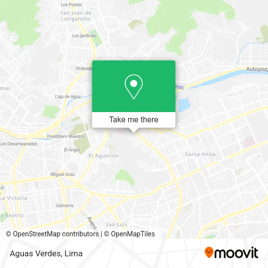Mapa de Aguas Verdes