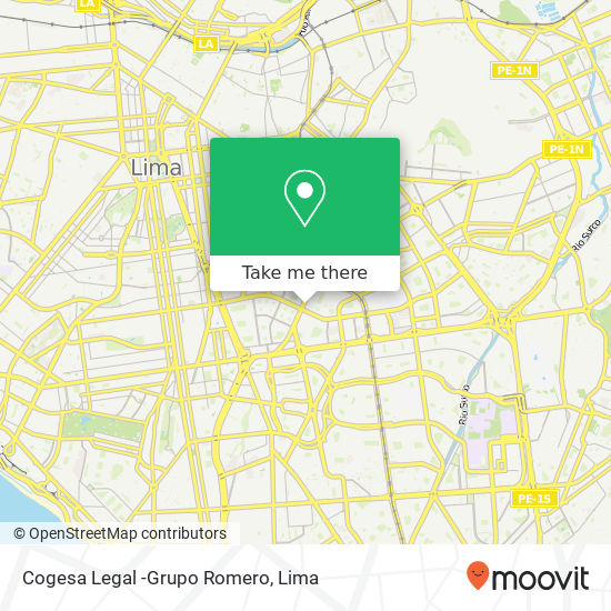 Cogesa Legal -Grupo Romero map