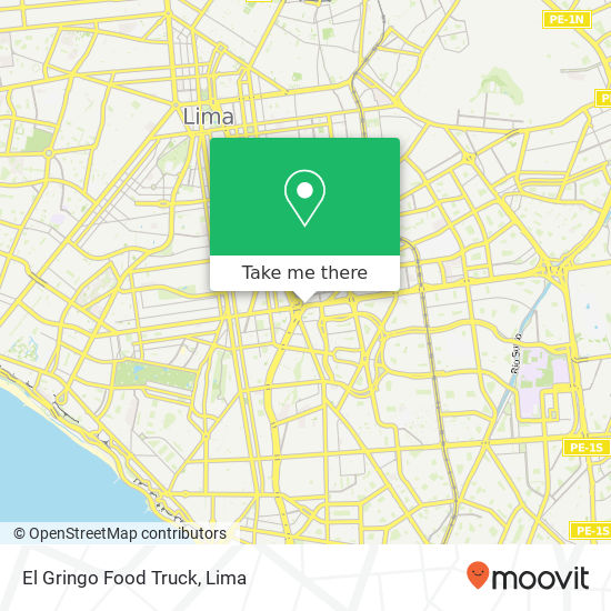 El Gringo Food Truck map