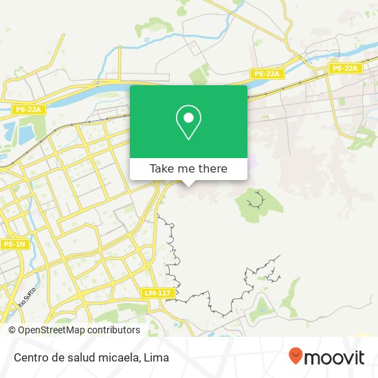 Mapa de Centro de salud micaela