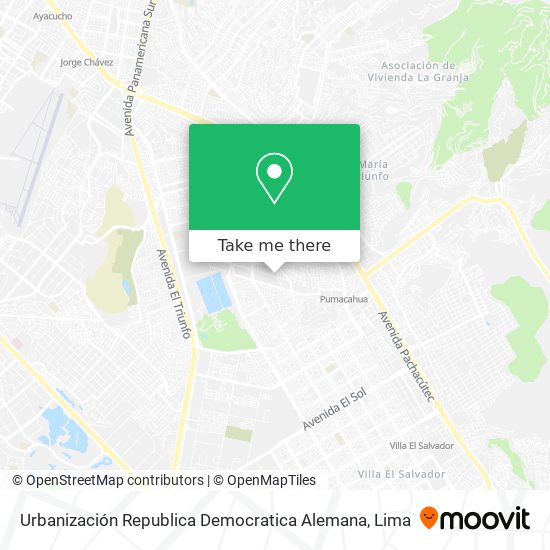 Urbanización Republica Democratica Alemana map
