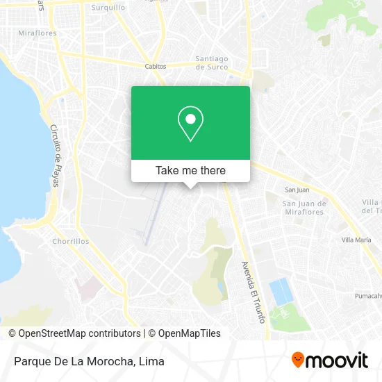 Mapa de Parque De La Morocha
