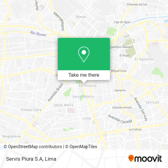Mapa de Servís Piura S.A