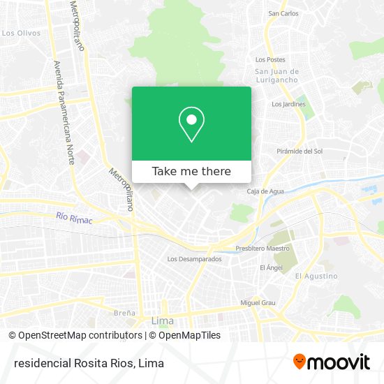 Mapa de residencial Rosita Rios