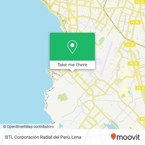 BTL Corporación Radial del Perú map