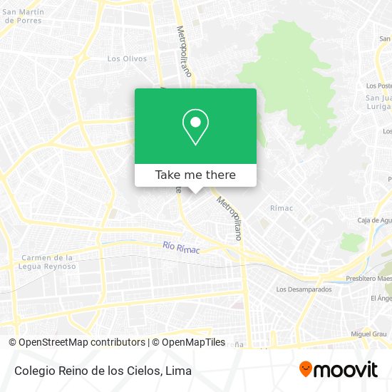 Colegio Reino de los Cielos map