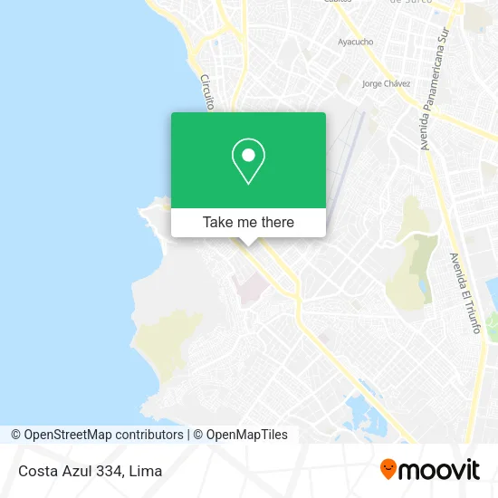 Mapa de Costa Azul 334
